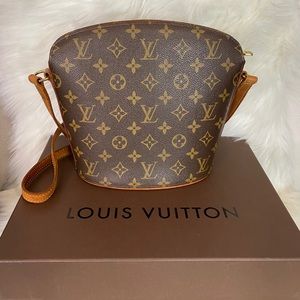 Authentic Louis Vuitton Drouot Crossbody Bag